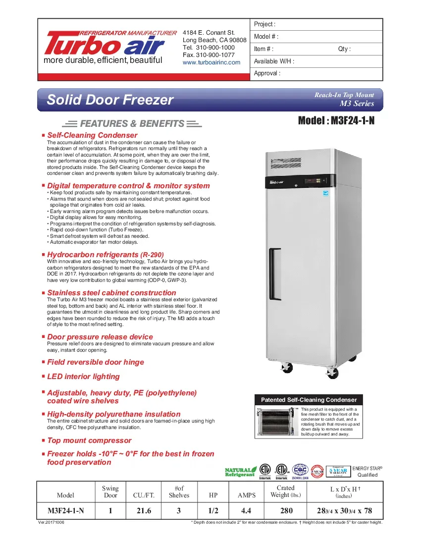 turbo-air-m3f24-1-n-freezer-reach-in-115v-one-section-self-contained-specsh-2607194ouuhk.pdf