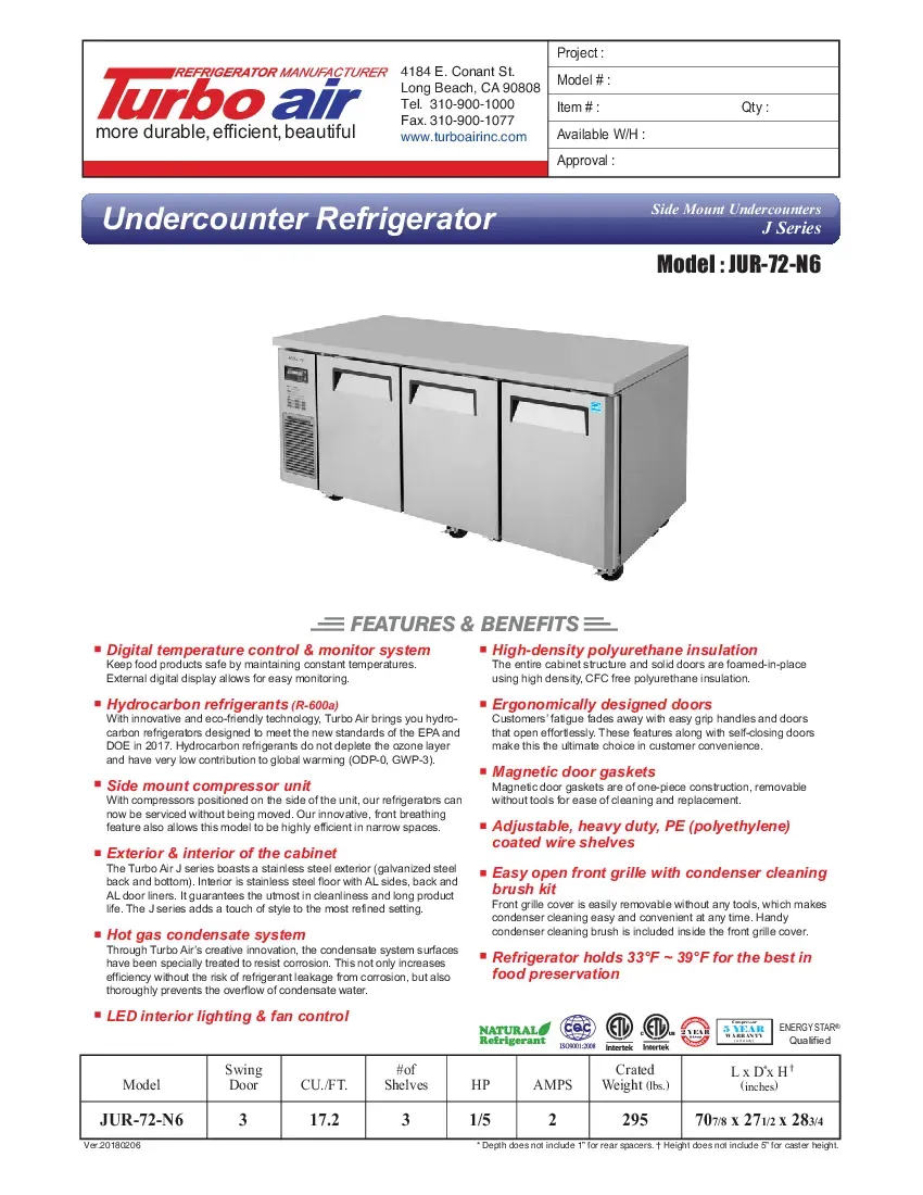 turbo-air-jur-72-n6-refrigerator-undercounter-reach-in-115v-70-88-w-stainle-260726eh9apl.pdf