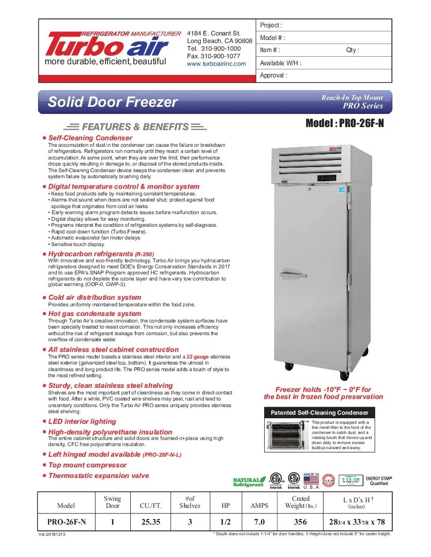 turbo-air-pro-26f-n-freezer-reach-in-115v-one-section-self-contained-specsh-260719eiom36.pdf