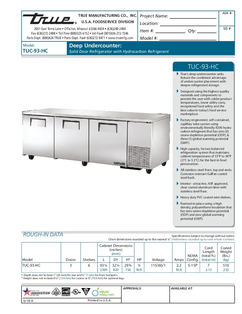 true-manufacturing-tuc-93-hc-refrigerator-undercounter-reach-in-115v-93-25-260726egkxkc.pdf