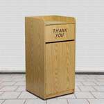 Flash Furniture , MT-M8520-TRA-OAK-GG, Trash Receptacles