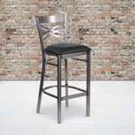 Flash Furniture , XU-6F8B-CLR-BAR-BLKV-GG, Restaurant Barstools